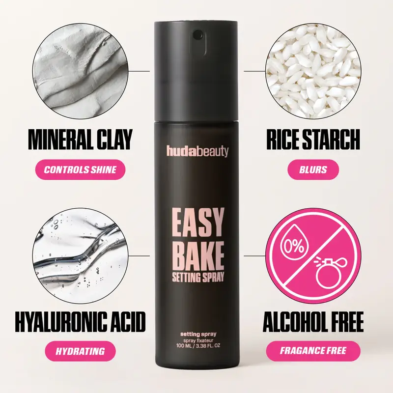 Huda Beauty | Easy Bake Setting Spray 100ml – תמונה 3